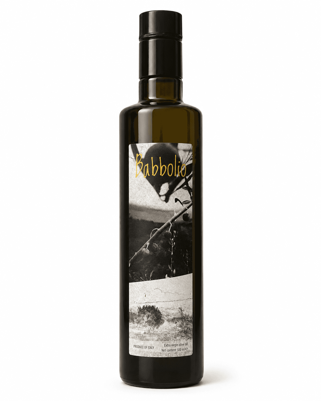 Babbolio 500ml extra virgin olive oil bottle