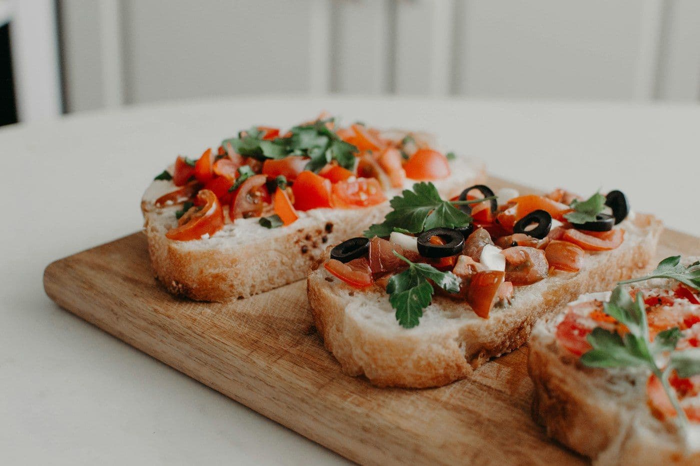 Bruschetta with olive oil