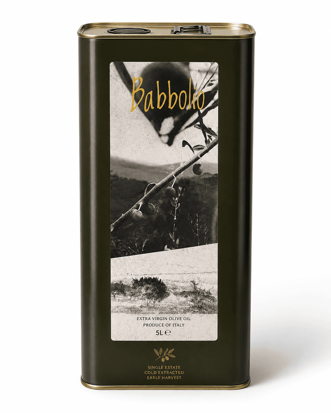 Babbolio 5 litre extra virgin olive oil tin